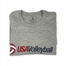 graues ADIDAS VOLLEYBALL Herren-T-Shirt Gr&ouml;&szlig;e L