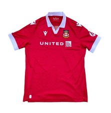 Macron Wrexham AFC 23/24 Home Kit Soccer Jersey Red Men’s 2XL