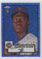 2021 Chrome Platinum Anniversary Blue Mini-Diamond Refractor Franklyn Kilome 2k3