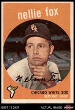 1959 Topps #30 Nellie Fox White Sox HOF MVPw 5 - EX