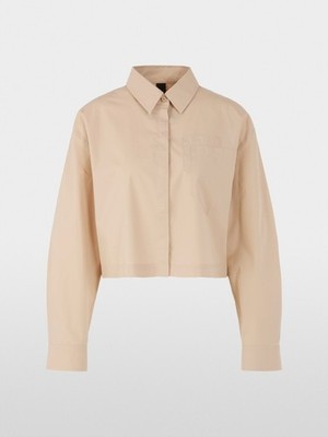 MARC CAIN kurze Bluse in light stone N2, nur 1-2 x getragen