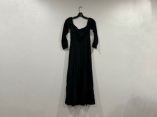 Reformation Sigmund Black Long Sleeve Dress Sz 0 ALTERED NO SLIT