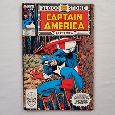 Captain America #358 L Sep 1989 Marvel Comics VF 8.0 Bloodstone Hunt Part 2 Zemo