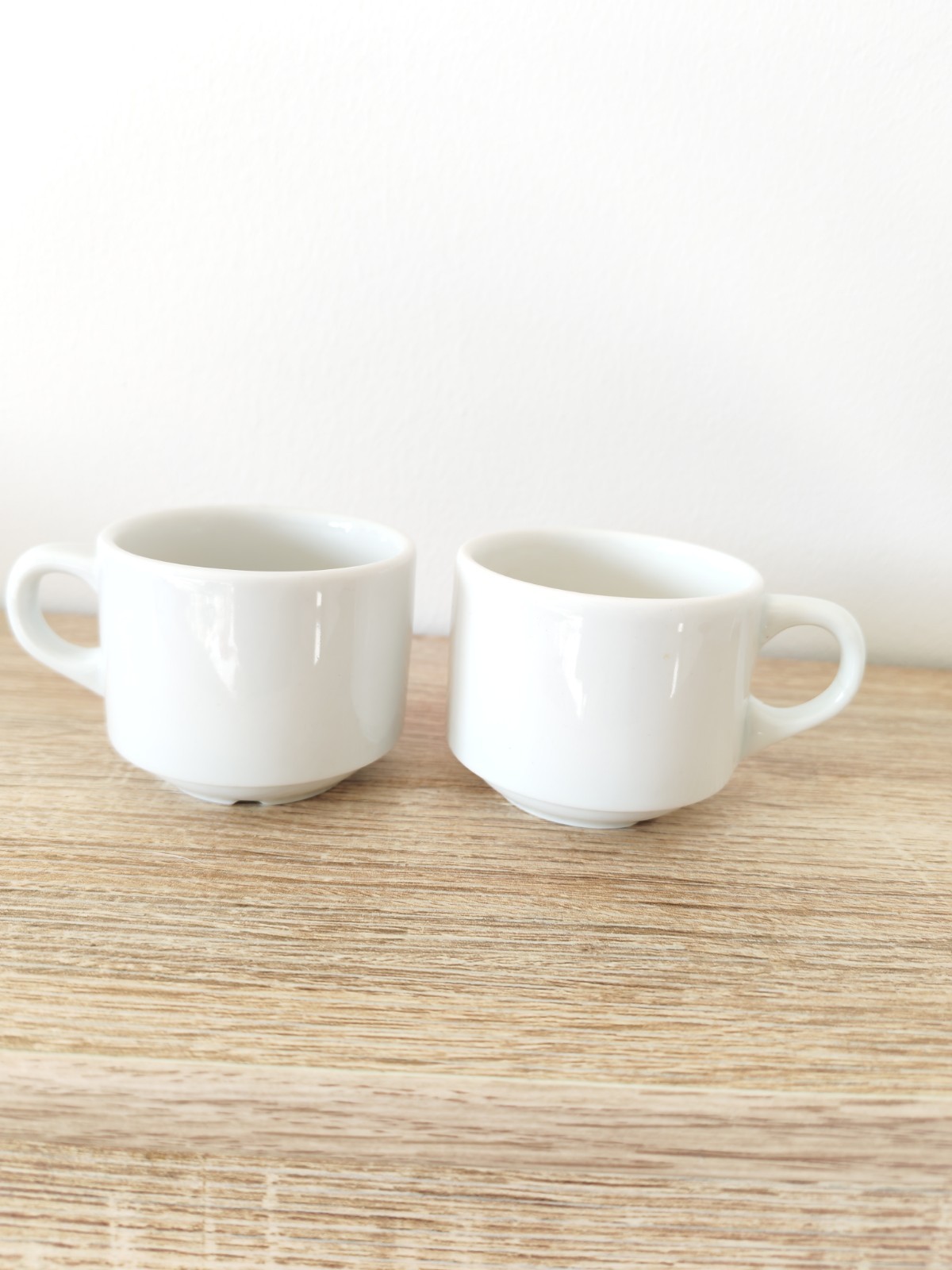 Pillivuyt Espressotassen Duo - Porzellan weiß Frankreich