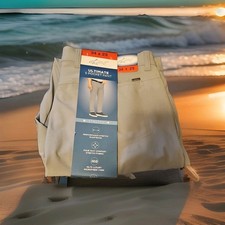 GREG NORMAN-MEN'S-ULTIMATE 5 POCKET TECH STRETCH PANTS-GRAY- 34 X 29-NEW/TAGS