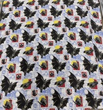 Vintage 1992 Batman Returns Twin Bed Sheet DC Comics Catwoman Bedding Retro 90s