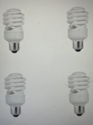 100-Watt Equivalent A21 23W Spiral Non-Dimmable E26 Base Compact CFL