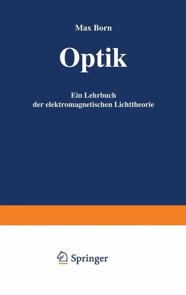 Max Born | Optik | Taschenbuch | Deutsch | X | Springer | Ean 9783540059547-image