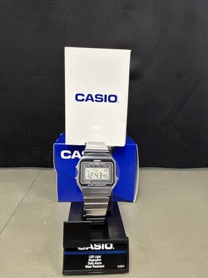 Casio Men's Slim-Digital Stainless Steel Watch