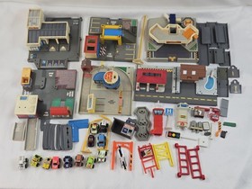 Vintage Micro Machines City Playset Lot Buildings Roads Vehicles Airport Garage