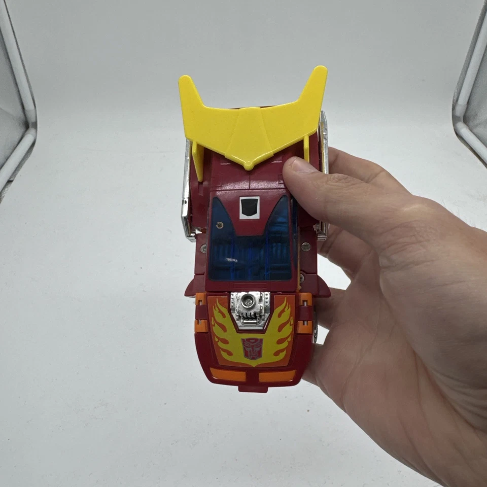 Vintage Hasbro Transformers G1 Cavalier Hot Rod Autobots Toy 1988 Incomplete - Image 4 of 4