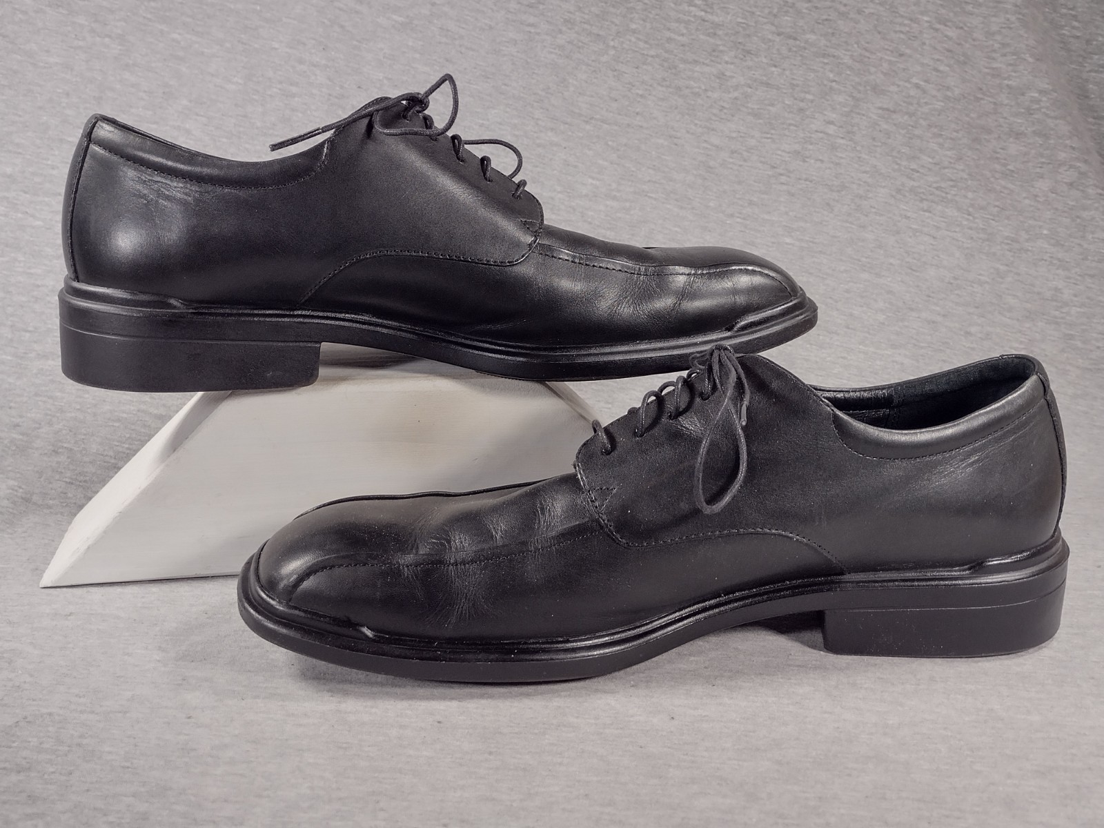 SAOLA Rockport scarpe eleganti derby punta quadrata uomo 12 M pelle nera APM10041