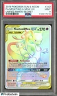 2019 Pokemon Sun & Moon Unified Minds Secret #242 FA Mewtwo & Mew GX PSA 9