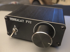 TENEALAY FV2 RCA Audio Switch A/B Passive Preamp Volume Control 00156