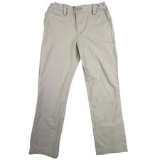 Vineyard Vines Youth Performance Breaker Pants Khaki Tan Straight Leg Size 10
