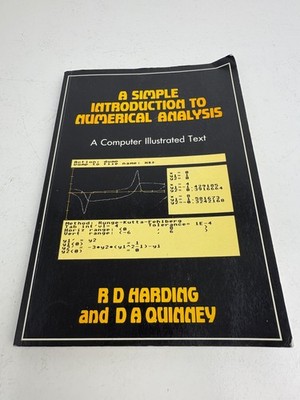 A Simple Introduction to Numerical Analysis: Volume 1 - Harding, R.D