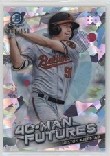 2021 Bowman Chrome 40-Man Futures Atomic Refractor 61/150 Heston Kjerstad 10pa