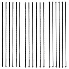 18 Pcs Coping Saw Blades 6-1/2 Inch Long Between Pins 15/18 / 24 TPI High Carbon