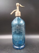 Siphon Bleu eau de Seltz A. Perrotin Chambery Décoration Bistrot