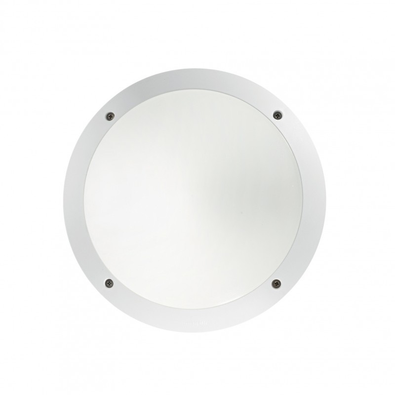 Applique Esterno Lucia-1 AP1 Bianco - Luce Diffusa per Portici IP66