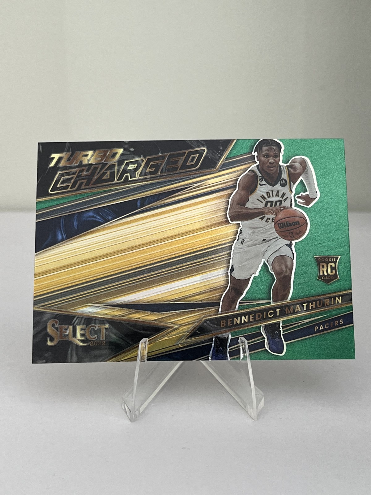 2022-23 Panini Select #1 Bennedict Mathurin Turbocharged Green Prizms