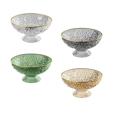 Fruit Bowl with Drainage Decorative Multiuse Round Buffet Plates Large Dessert