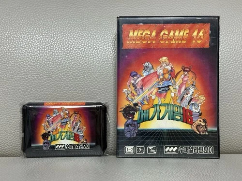 SUPER RARE Mega Game 16 Combo Game Mega Drive MD Super Alladinboy Korean Version