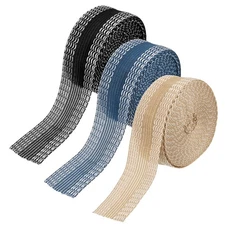 3 Pack Iron-on Instant Hem Tape 6 Yard 1 Inch Black/Yellow/Blue