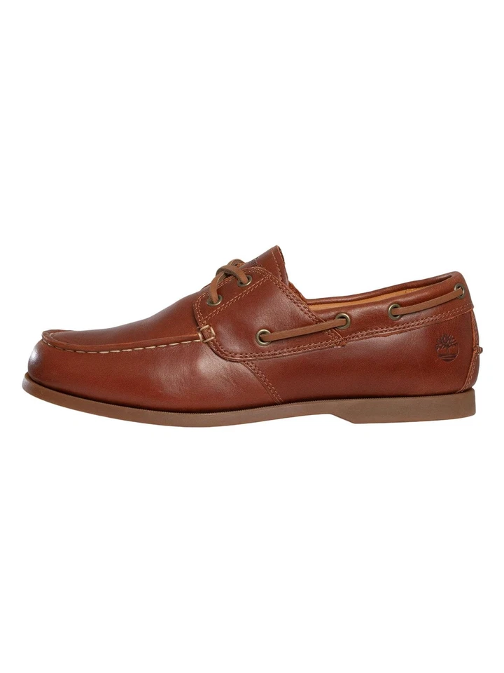 Timberland Pour des hommes Chaussure bateau en cuir Cedar Bay Essential, marron - Photo 2/4