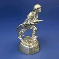 Charles Stadden WWII Blitz Fire Fighter Figure Pewter Figure