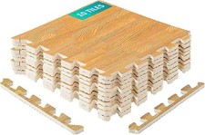 FJROnline Floor Mat Foam（30cm x 30cm）, Interlocking Puzzle（10 Tiles）