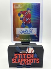 2025-26 Upper Deck Allure Mike Matheson Full Rainbow Auto Canadiens RA-MA SSP