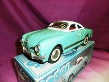 Used Volkswagen Karmann Ghia Mini Car Tinplate with Box Vintage Good Condition