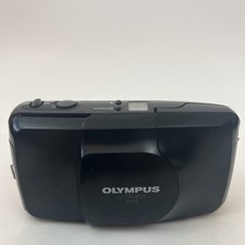 Olympus Infinity Stylus Zoom 35mm Film Camera Black Turns On With Some Issues