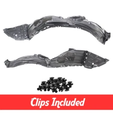 Front Left & Right Side Fender Liner Set w/ Clips For 2016-2018 Toyota Prius