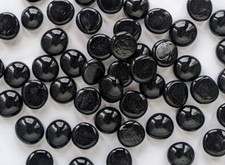 Black glass 3/4 in pebbles gems 57 total 11 oz sparkle wedding vase scatter