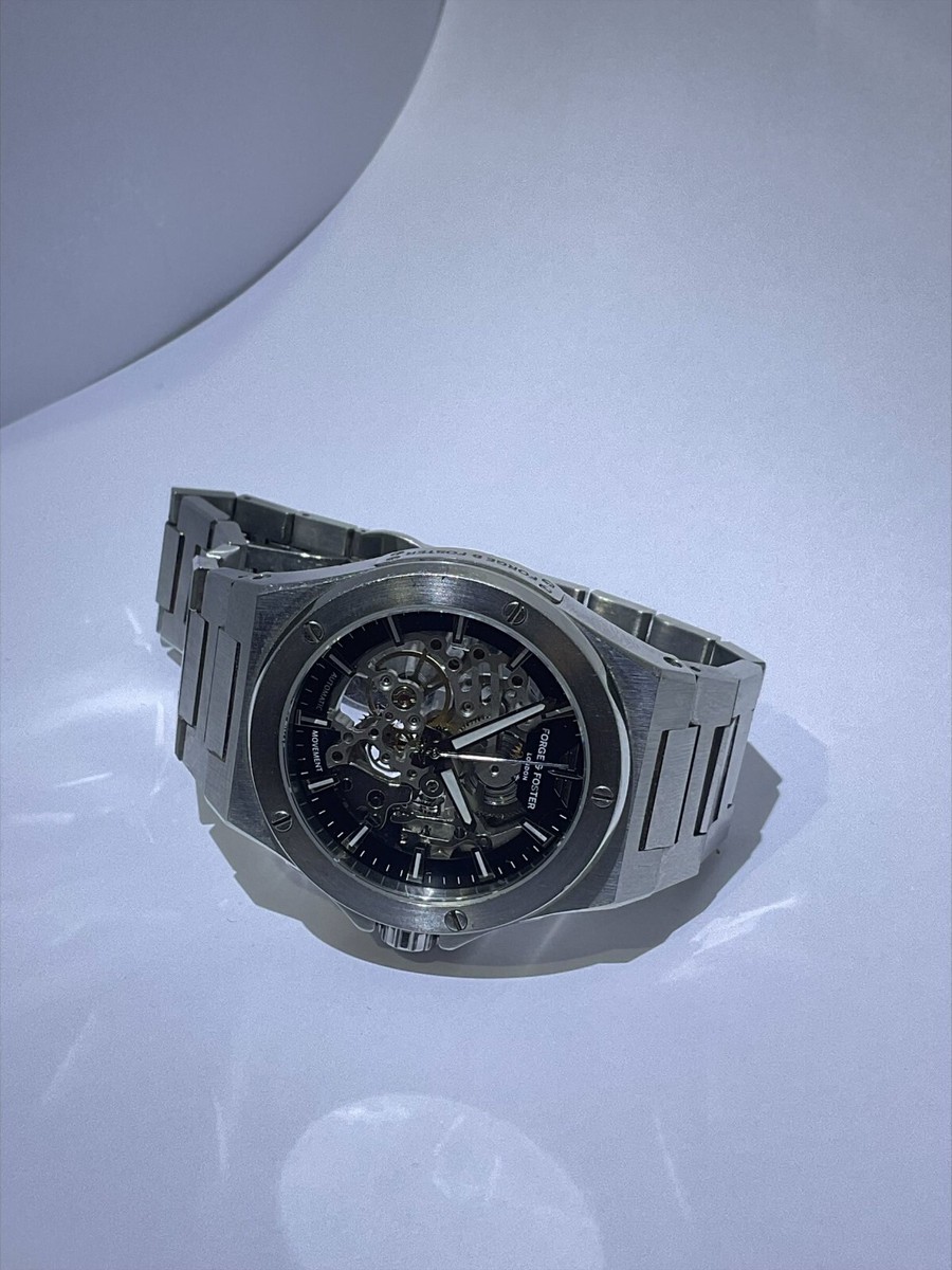 Forge and Foster Spectre steel Mens watch 45 mm 21 Jewels