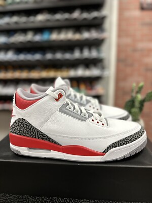 Size 12 - NEW 2022 Nike Air Jordan 3 Retro Fire Red Cement DN3707