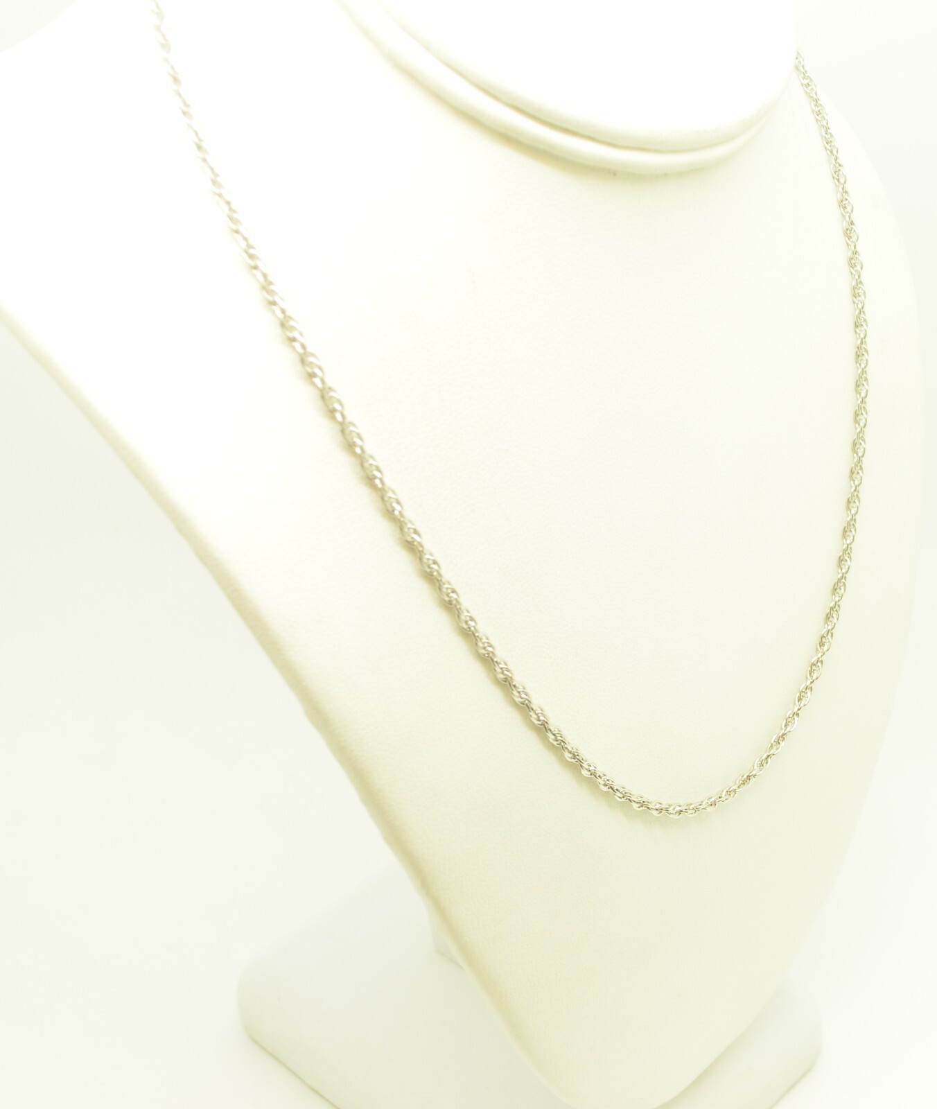 Sterling Silver Twisted Cable Chain Necklace 18.0… - image 2