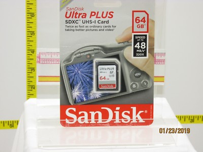 The Listing is for:(1)NEW SanDisk Ultra PLUS 64GB SDXC-UHS-I Memory Card 48MB/s