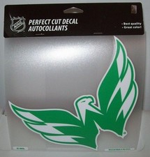 WASHINGTON CAPITALS GREEN COLOR LOGO WINCRAFT 8X8 PERFECT CUT DECAL STICKER