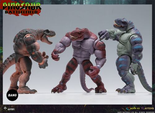 Dinosaur Battle Field Model Tyrannosaurus Moveable Joints Figure Decor AXYTOYS
