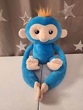 Fingerlings Advanced Interactive Plush Baby Monkey Pet Blue Ages 2 Noises