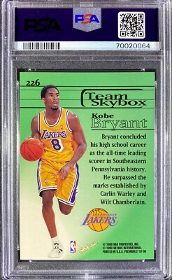 1997 Skybox Premium #226 Kobe Bryant Mint PSA 9 | eBay