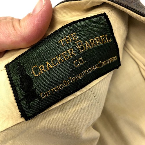 Vtg 50's Cracker Barrel Gray DROP LOOP Trousers ROCKABILLY Wool Dress Pants 30 - Picture 5 of 7