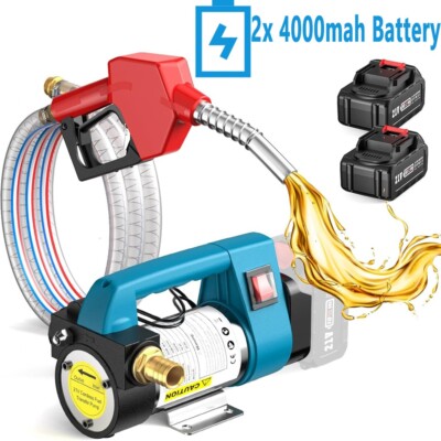 SEESII Fuel Transfer Pump Battery-Powered 12 GPM  Electric Diesel Transfer Pump