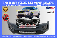 Fit 2016 2017 Ford Explorer Front Complete Bumper Assembly W/fog F1000724-a
