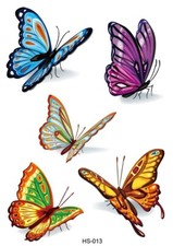 glitter sparkle temporary tattoo 3D butterfly Real Looking Wholesale