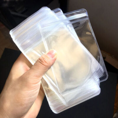 100 Per Pack PVC Thick Transparent Sealed Bag Bracelet Thickened PVC Plastic Bags(Multiple Sizes - Foto 2