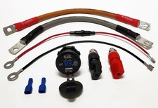 Trolling Motor DIY Wiring Kit with Digital LED Voltmeter USB/USB-c Ports K7-12